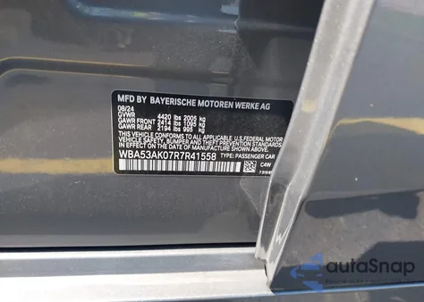 2024 BMW 228 Gran Coupe I Sdrive из США, поврежденный, VIN WBA53AK07R7R41558